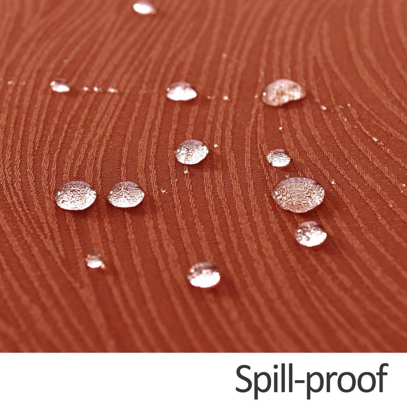 maxmill Jacquard Table Cloth Swirl Pattern Spillproof Wrinkle Resistant Halloween Decorative Fabric Tabletop Soft Dining Tablecloth for Fall Harvest Thanksgiving Dinner, Rectangle 52 x 70 Inch Rust - Image 5